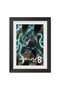 Alayra Kaiju No 8 Anime Poster Frame Photo Framed Paintings with Black Texture (12inches x 9inches)
