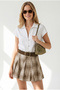 Women's White Shepherd Woven Shirt Gml-19001453 - 2