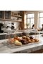 Transparent Pop-Up Lid Serving and Presentation Container (325 X 527 mm) - Polycarbonate, Durable, Unbreakable - Bread and Pastry Preservation Container