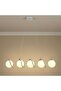 Opal Glass Chandelier 70cm Chrome Modern Ceiling Light - 2