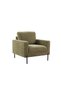 Benji 1 Seater Fabric Sofa | Armchair | Single Seater Accent Chair | L87xW86xH86cm - Green - 2