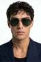Lumvek Silver Green Men's Sunglasses