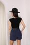Nova High Waist Women's Shorts with Belt Gift – Soft Fabric Comfortable Fit – Comes with Belt Gift - 9