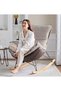 Rocking Chair with Padded Cushion,Modern Rocker Recliner Chair,Fabric Rocking Swing Chair,Comfortable Relax Lounge Chair Lazy Sofa Chair for Lounge Living Room Bedroom Patio Garden - 7
