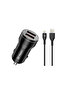 18 W Dual Car Charger with 1 M Charging Cable - POWERDRIVE-2 L - 2