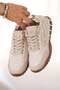 Emily Women's Parachute Fabric Sports Shoes Beige