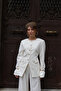 Back-Tie Jacket and Pants Set - 3