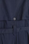 Accessory Detailed Belted Trench Coat - Navy Blue - 5
