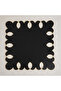 4-Piece Black Gold Noelle Linen Placemat Set Supla |   Stain Resistant |   Modern Table Decor - 4