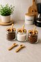 Set of 5 Bamboo Spice Spoons 7 cm Mini Coffee Spoons |   Spoon Set - 2