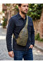 Genuine Leather Men's Crossbody Chest Bag - Multi-Compartment Body Bag Sling Bag - 6