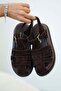 Chelsy Women's Genuine Suede Leather Closed-Front Sandals Brown - 2