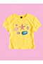 Women's Marine Style Printed Crew Neck Slim Crop Tshirt - 2