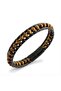 Leopard Eye Leather Cord and Steel Bracelet 6 mm Men's Gift 01798 - 4