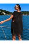 Women's Cotton Mesh Knitted Tassel Beach Dress Standard Size - 3