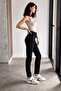 Women's Wide Leg Stretchy Black Baggy Jeans - 5