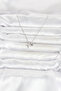 Brass Silver Color Minimal Pole Star Model Women's Necklace - - 2