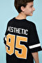Typography Print T-Shirt with Crew Neck and Short Sleeves - 5