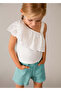 Girl's Tasseled Shorts Mint 234