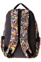 حقيبة ظهر مدرسية سوداء مطبوعة للأولاد من Kids Five Sections - L5424 - 4
