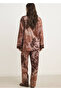 Fuzzy Patterned Pajama Pants - 4