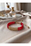 Special Design Stylish Bracelet with Red Crystal Beads and Yellow Hematite Stones - 2
