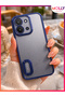 Lou Laser Transparent Silicone Case with Metallic Blue Lens Protector for Redmi 15C