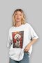 For Dog Lovers 34 Front Dog Print White Oversize T-Shirt 100% Cotton Unisex Dog Lover Premium Design - 4