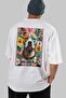 For Dog Lovers 9 White Oversize T-Shirt with Dog Print on the Back 100% Cotton Unisex Dog Lover Premium Design - 6