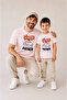 Father Son Combination Sold as a Single Item 100% Cotton Oversize T-Shirt Father's Day Gift