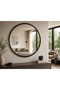 Radiant Round Mirror – Black - 2