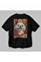For Dog Lovers 10 Black Oversize T-Shirt with Dog Print on the Back 100% Cotton Unisex Dog Lover Premium Design - 3