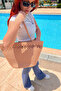 Jute Straw Look Handcrafted Beach Bag and Hat Set – Durable Design Suitable for Daily Use - 8
