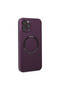 Apple iPhone 12 Pro Compatible Case Jack Magneticsafe Lens Silicone - Plum - 8