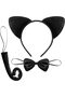 Cat Costume Crown Tail Bow Tie Set 1 Piece