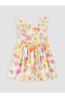Ozmarka New Season Square Collar Floral Printed Girls' Dress - 2