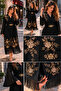 Gold Floral Embroidered Dress - 3