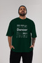 Dancer Oversize Front Printed Green T-Shirt 100% Cotton Streetwear Premium Comfortable Fit - 5