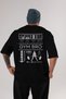 Gym Bro Oversize Back Printed Black T-Shirt 100% Cotton Streetwear Premium Comfortable Fit - 2