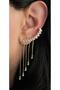 Diva Charm Elegant Stylish Women's Earrings Gold Color - 4