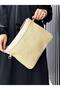 Wicker Handbag and Portfolio Clutch Bag with Long Strap, Suitable for Women's Tablet Use