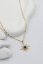 Gold Color Steel Women's Pendant Set - 3 Pendants, 1 316L Steel Chain - 4