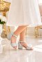 Girl's Pearl and Accessory Detailed Heeled Sandals - 2