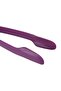 3-Piece Plastic Tongs Grey/Purple - 6