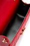 Women's Red Chain Charm Detailed Quilted Leather Hand and Shoulder Bag - 4