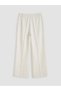 Lcw Vision Beige Loose Fit Linen Blend Women's Pleated Trousers - 7