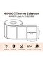 B1/B21/B3S Compatible Labels, 3 Rolls, 40x30mm, Black Print on White, 230 Labels/Roll (Transparent) - 2