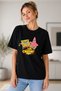 Spongebob and Patrick Printed Unisex Oversize T-Shirt Cotton Short Sleeve T-Shirt - 2