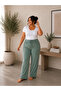 Women's Oversized Wrinkled Pants – Comfortable Fit - Plus Size - 2