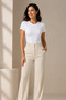 Women's Crew Neck Short Sleeve 4-Pack Basic T-Shirt - Cotton & Modal Stretch Fabric - 3